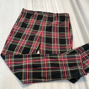 Holiday! J Crew tartan slacks